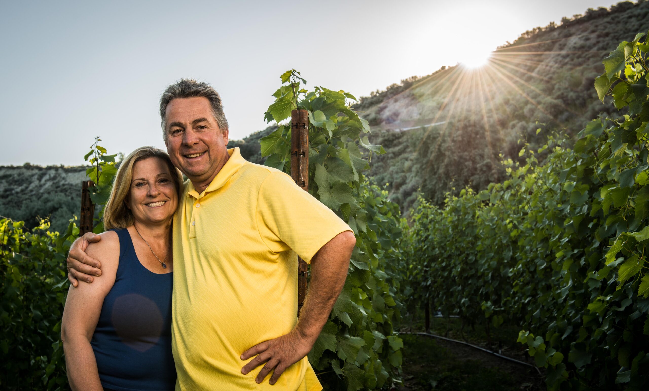Owners of Poplar Grove winery, Tony & Barb Holler